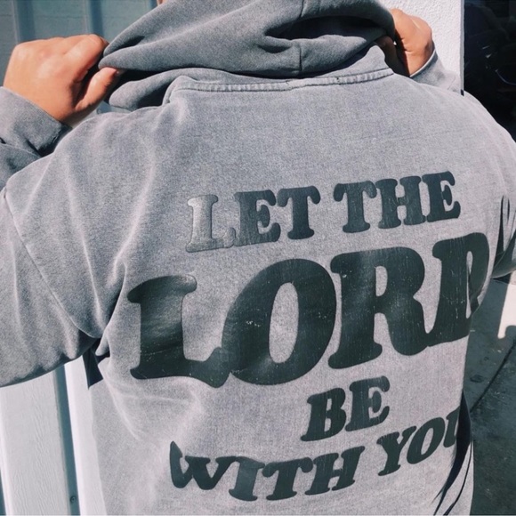 Talentless Worn “The the lord be with you” hoodie - Picture 1 of 5